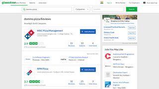 
                            6. domino pizza Reviews | Glassdoor.co.in