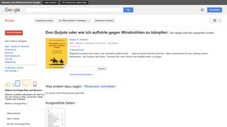 
                            9. Don Quijote oder wie ich aufhörte gegen Windmühlen zu kämpfen: Der ...