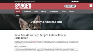 
                            6. Donate via Amazon Smile - Sarges Animal Rescue ...