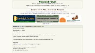 
                            1. donation hub In A Bit - Investment - Nigeria - Nairaland Forum