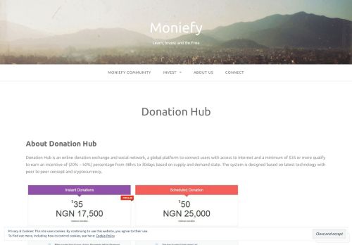 
                            10. Donation Hub – Moniefy