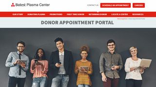
                            5. Donor Appointment Portal - Biotest Plasma Center