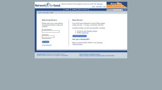 
                            4. Donor Login - Network for Good