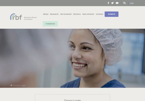 
                            5. Donor Login - Rosemary Bryant Foundation