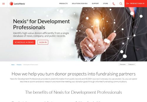 
                            2. Donor Research | Nexis for Development Professionals - LexisNexis