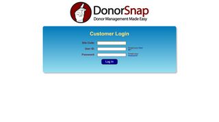 
                            2. Donorsnap Login