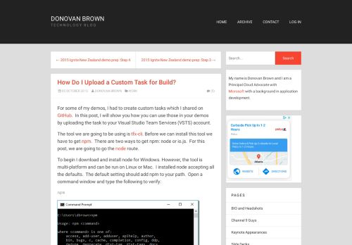 
                            11. Donovan Brown | How Do I Upload a Custom Task for Build?