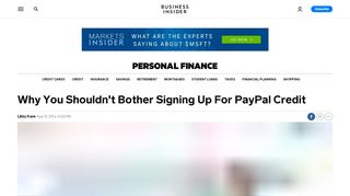 
                            13. Don't Bother Signing Up For PayPal Credit - Business Insider