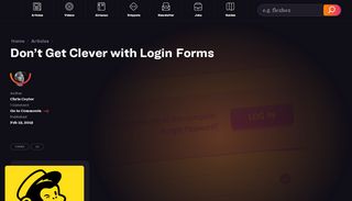 
                            10. Don't Get Clever with Login Forms | CSS-Tricks