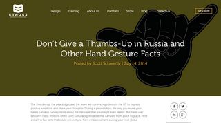 
                            10. Don't Give a Thumbs-Up in Russia and Other Hand Gesture Facts ...