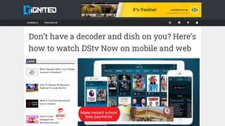 
                            5. Don't have a decoder and dish on you? Here's how to watch DStv Now ...