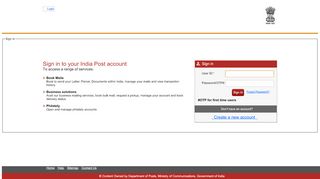 
                            1. Don't have an account? - Welcome to Indiapost