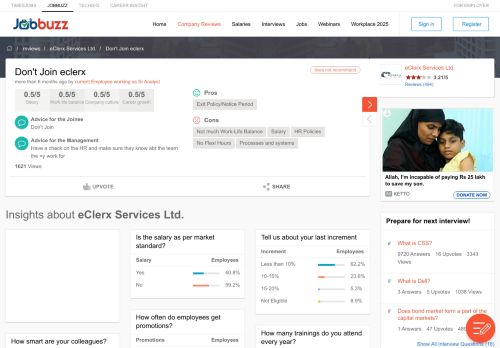 
                            6. Don't Join eclerx | eClerx Services Ltd. | Jobbuzz
