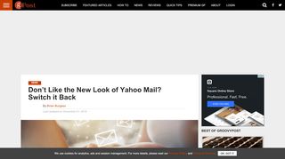 
                            13. Don't Like the New Look of Yahoo Mail? Switch it Back - groovyPost