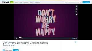 
                            13. Don't Worry Be Happy | Crehana Course Animation on Vimeo