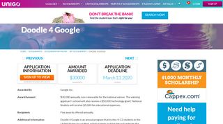 
                            13. Doodle 4 Google Details - Apply Now | Unigo