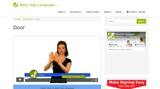 
                            5. Door - Baby Sign Language