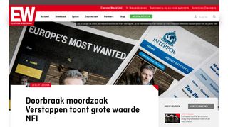 
                            8. Doorbraak in moordzaak Verstappen toont grote waarde NFI - Elsevier ...