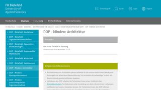 
                            7. DOP - Minden: Architektur | FH Bielefeld