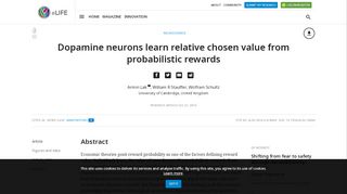 
                            11. Dopamine neurons learn relative chosen value from probabilistic ...