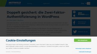 
                            9. Doppelt gesichert: die Zwei-Faktor-Authentifizierung in WordPress