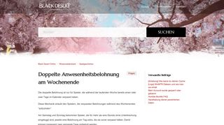 
                            1. Doppelte Anwesenheitsbelohnung am Wochenende – Black Desert ...