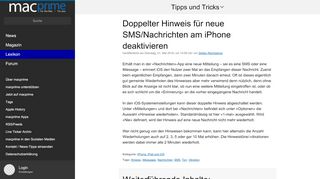 
                            1. Doppelter Hinweis für neue SMS/Nachrichten am iPhone deaktivieren