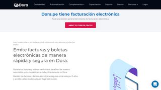 
                            10. Dora tu contadora! - Facturación Electrónica en Dora.com.pe
