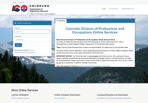 
                            2. DORA's - Colorado Division of Professions and Occupations Online ...