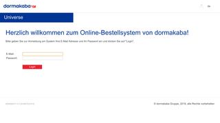 
                            1. dormakaba - Bestellsystem - Herzlich willkommen bei der ...