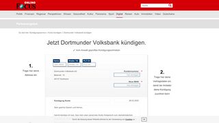 
                            8. Dortmunder Volksbank kündigen ⇒ so schnell geht's | FOCUS.de