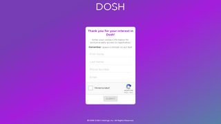 
                            4. DOSH Sign Up Waiting List