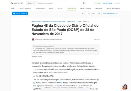 
                            9. DOSP 28/11/2017 - Pg. 48 - Cidade | Diário Oficial do Estado de São ...