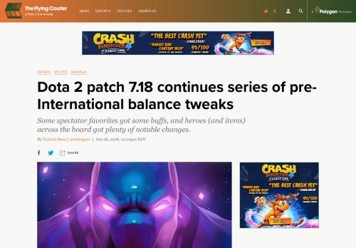 
                            13. Dota 2 patch 7.18 full patch notes - The Flying Courier