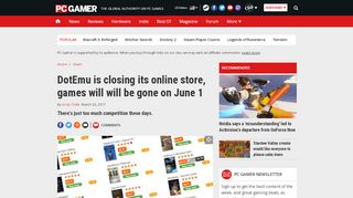 
                            9. DotEmu is closing its online store, games will will be gone on June 1 ...