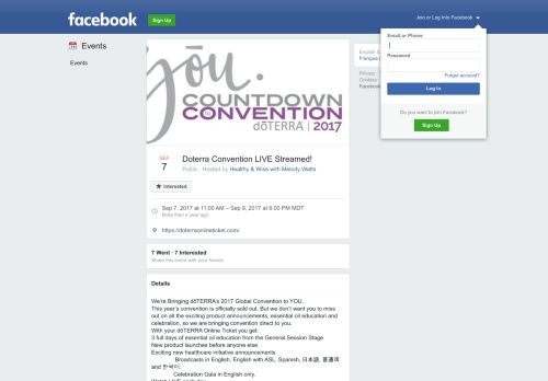 
                            9. Doterra Convention LIVE Streamed! - Facebook