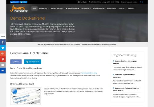
                            4. DotNetPanel Control Panel Demo | Hosting ... - Jakartawebhosting.com