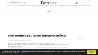 
                            5. DottNet regala la PEC, la Posta Elettronica Certificata! - DottNet