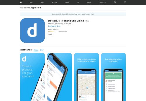 
                            10. Dottori.it: Prenota una visita su App Store - iTunes - Apple