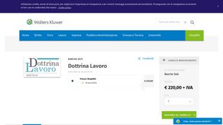 
                            10. Dottrina Lavoro - Banche Dati - Indicitalia | ShopWKI