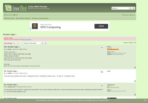 
                            12. Double login... - Linux Mint Forums