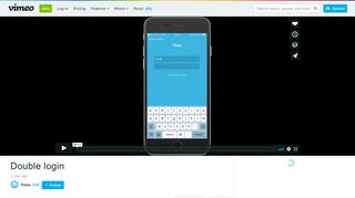 
                            8. Double login on Vimeo