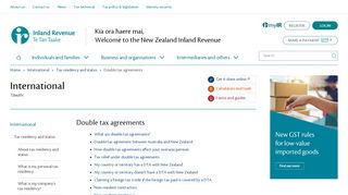 
                            6. Double tax agreements (Tax residency and status) - IRD