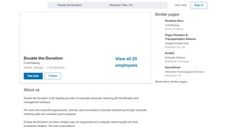 
                            10. Double the Donation | LinkedIn