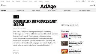 
                            5. DoubleClick introduces DART Search | BtoB - Ad Age
