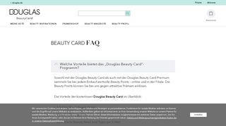 
                            9. Douglas Beauty Card | FAQ