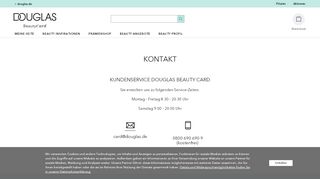 
                            10. Douglas Beauty Card | Kontakt