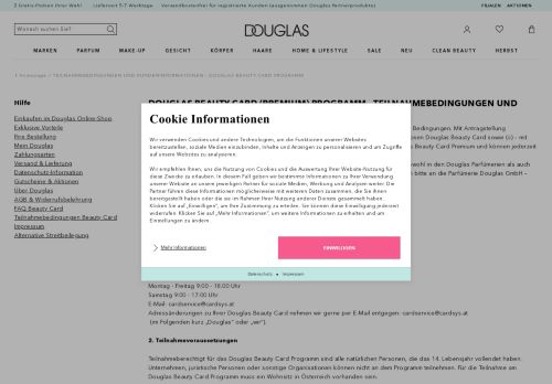 
                            2. Douglas Card bei douglas.at