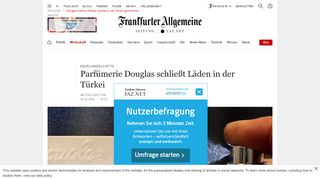 
                            10. Douglas Parfum-Filialen werden in der Türkei geschlossen - FAZ