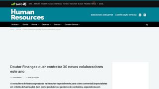 
                            13. Doutor Finanças quer contratar 30 novos colaboradores este ano ...